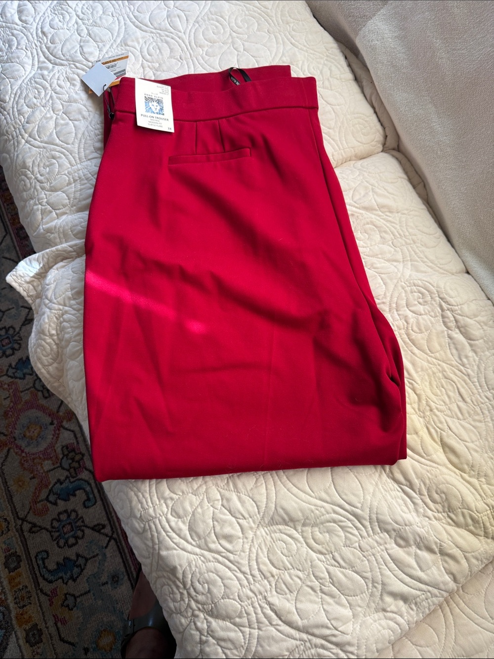 Anne Klein Vibrant Red Pencil Skirt
